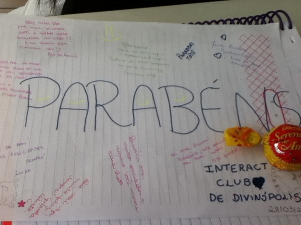 InteractDivi's tweet image. Surpresinha de aniversário da companheira Ana Laura.