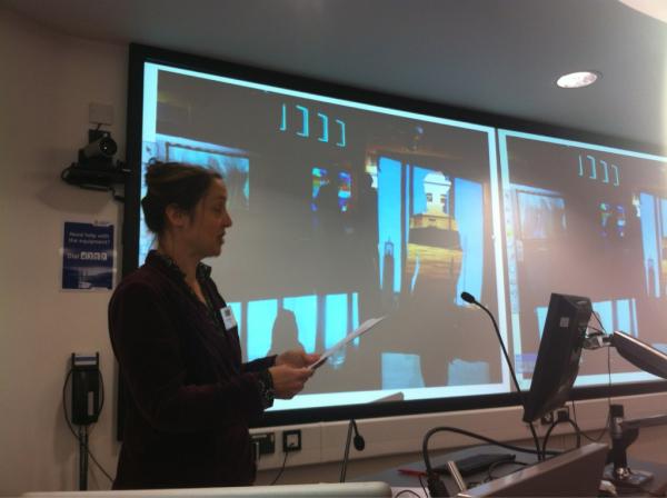 StoryLab_ARU's tweet image. Michelle Lewis-King presenting at #code2012