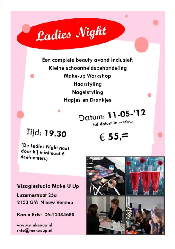 BundelbizActies's tweet photo. REMINDER!! Ladies Night Bij Make u up. #Nieuwvennep. Klik op de link voor meer info!! http://t.co/EbXRBEmF