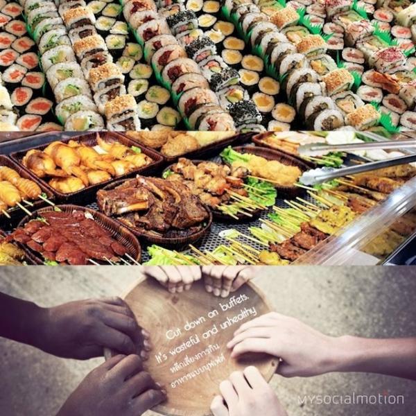 antonyharfield's tweet photo. Cut down on buffets. It's wasteful and unhealthy. หลีกเลี่ยงการกินอาหารบุฟเฟ่ต์ http://t.co/WWmLE3Id http://t.co/OKa5yQpk