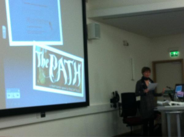 StoryLab_ARU's tweet image. @AstridEnsslin #code2012 fascinating discussion of the literary- ludicrous spectrum