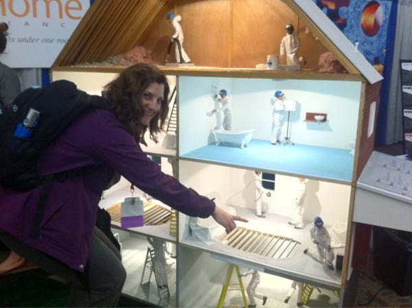 neepenergy's tweet image. NEEP's Carolyn Sarno takes a tour of @Optihome 's energy efficiency experts at work! #aci12 tradeshow