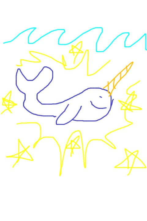 artgeeklibraria's tweet photo. happy magical narwahl! hee. ;) #drawering #DrawCast http://t.co/fa32FdLT