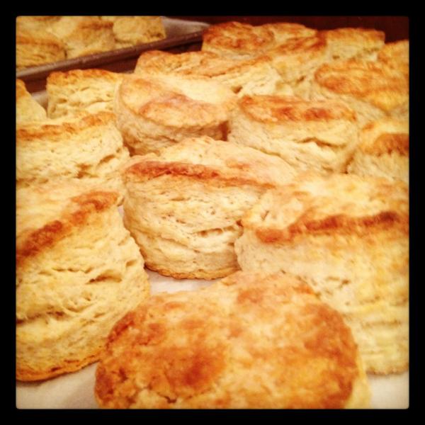 jonselvey's tweet photo. Guest chef Jackie's buttermilk biscuits at the venue http://t.co/QYqJ7qTa