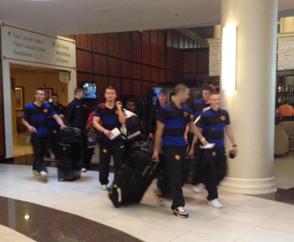 dallascup's tweet photo. Red Devils sighting! Welcome lads #dallascup http://t.co/OhXROmmu