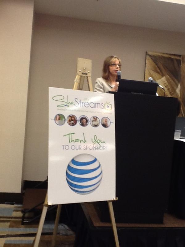 Teresa Kroll, Chief Marketing Bear keynotes at #shestreams