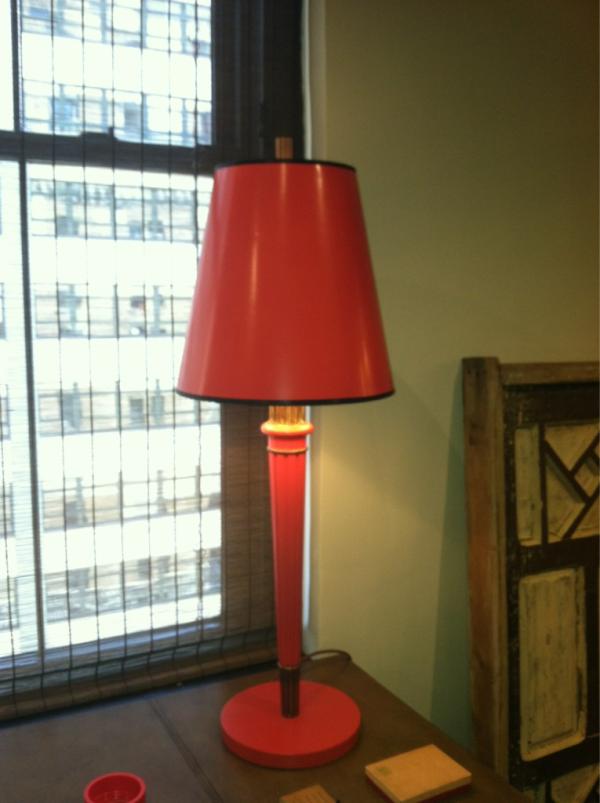 FRAZIER_NYDC's tweet photo. Our Regina lamp is on it's way to a guest spot on a pilot! Hope it gets picked up! http://t.co/PQyS2MXC