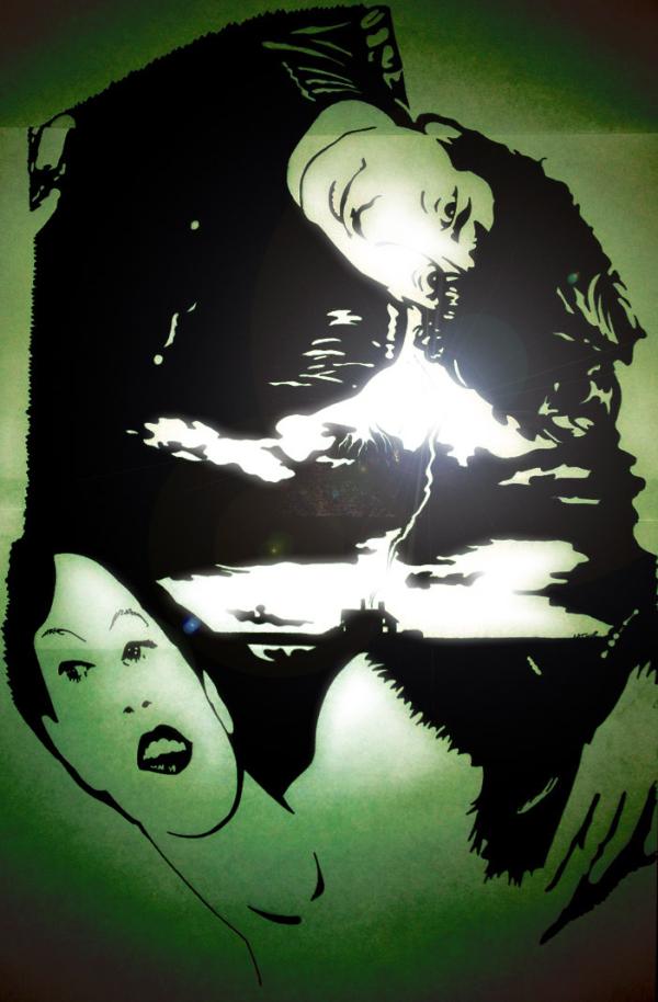 TrinityMcNeill's tweet photo. @amandapalmer & @neilhimself in colour too. Ok, so I also used photoshop for the lens flare. http://t.co/K3flV3GC