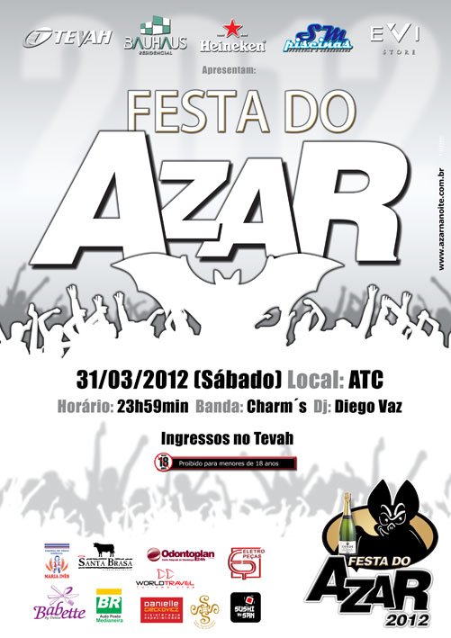azarnanoite's tweet photo. Preparem-se para a maior festa do interior do estado #FestaDoAzar http://t.co/NzEvPE54