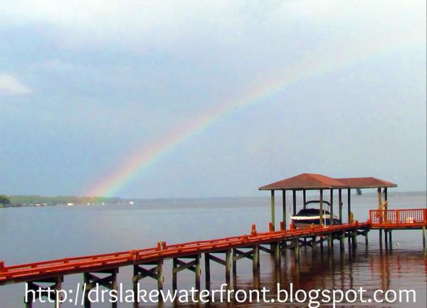 The end of the rainbow...http://drslakewaterfront.blogspot.com #waterfronthomeforsale #lifeisgood
