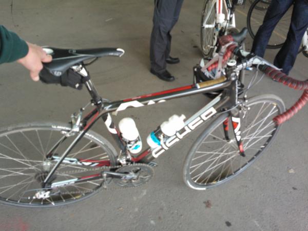 coreydempski's tweet photo. Yup, just rode over 100 miles in the French countryside, lots of cobblestones. Arenberg forest, soooo rough. http://t.co/XMo2p6B4