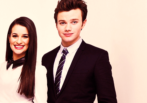 LeaMCrew's tweet photo. Lea Michele & Chris Colfer. http://t.co/hHKtfrb7