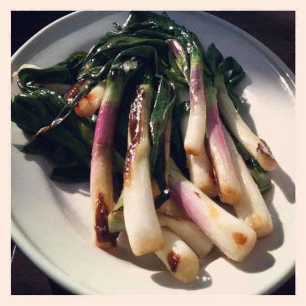 NYCFrancesca's tweet photo. Beautiful spring onions! Have em with a glass of cava in our outdoor seating - That's right - the backyard is open! http://t.co/sALybJO3