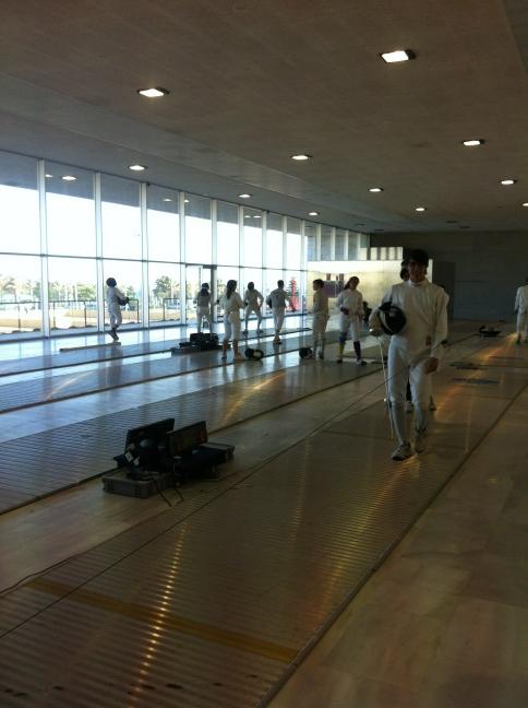 ManuelEsgrima's tweet photo. Nuestros tiradores tirando en la concentración andaluza #esgrimaandaluza http://t.co/sYsiytmT