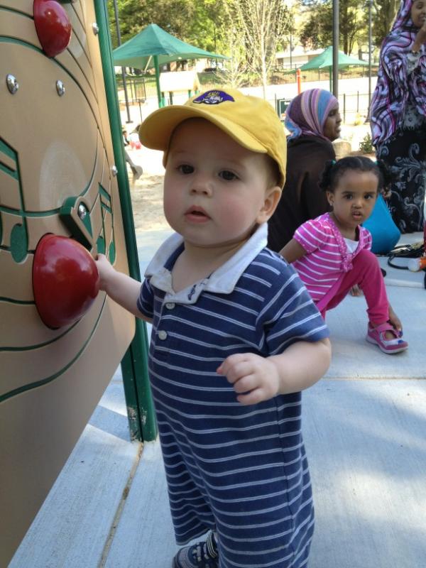 IronForrest's tweet image. Making music at Pullen Park. Check out the look on the face of the little girl in the background.