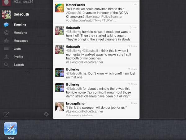 tbdsouth's tweet photo. @Boilerkg I turned it off. It's about time for me to sleep. Keep the updates coming though. I look forward to reading http://t.co/fJjTNZhR