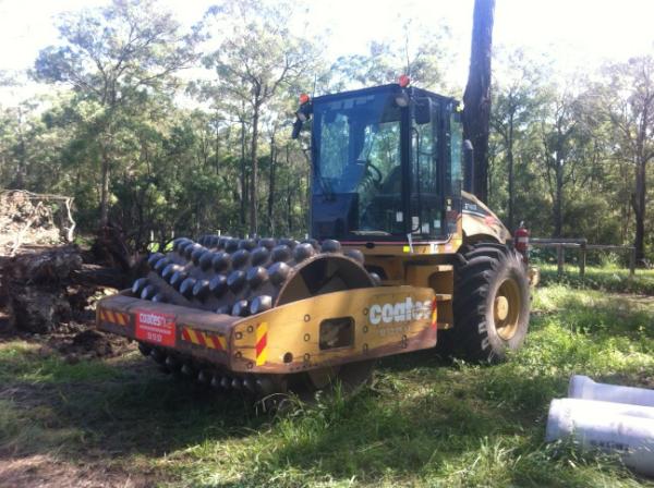 Machinery of all shapes and sizes is involved in the earthworks.