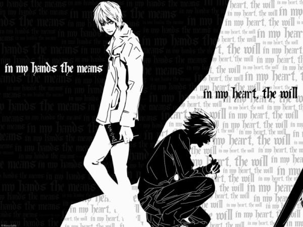 iloverobin98's tweet image. "In my hands the means, in my heart the will." Oh gosh how I love Death Note.