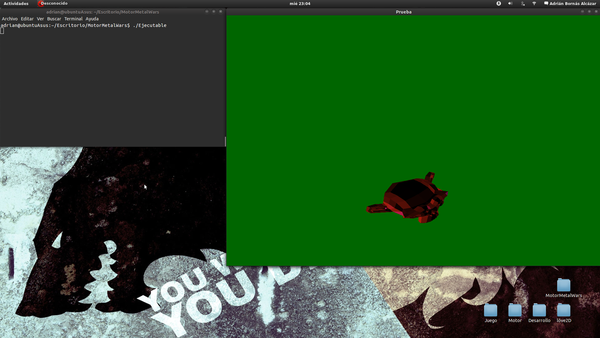 AdrianBornas's tweet image. It works! And the monkey is back! Basic implementation of the facade pattern in our #OpenGL #GraphicEngine Metal Wars!