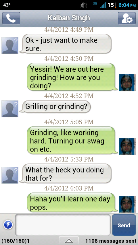 JayRajinder's tweet image. My dad is learning! One day Kal. In the meantime, I love you anyways. #slangterms