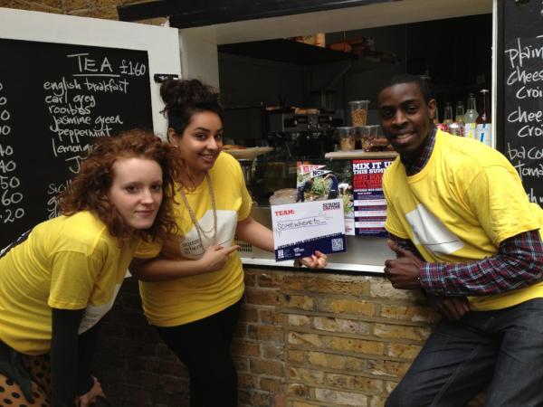Catch22NCS's tweet image. check out @somewhereto_ spreading #NCS awareness on #Springin2Action! Thanks guys!