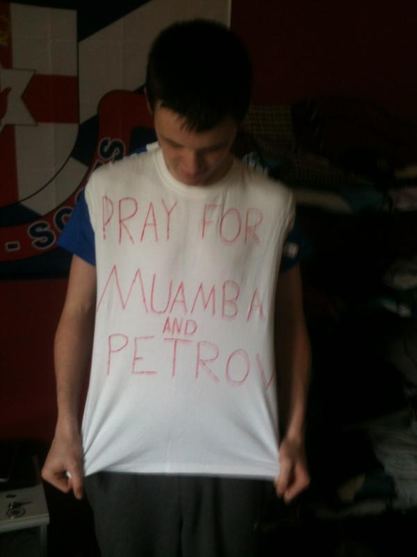 sandyinch1's tweet image. Showing my respect for the days derby #pray4stan #prayformuamba