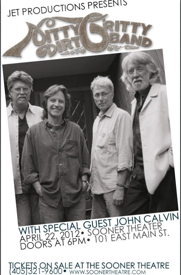 _JetProductions's tweet image. NITTY GRITTY DIRT BAND
SUNDAY APRIL 26th
Sooner Theatre, Norman
Get your tickets NOW!