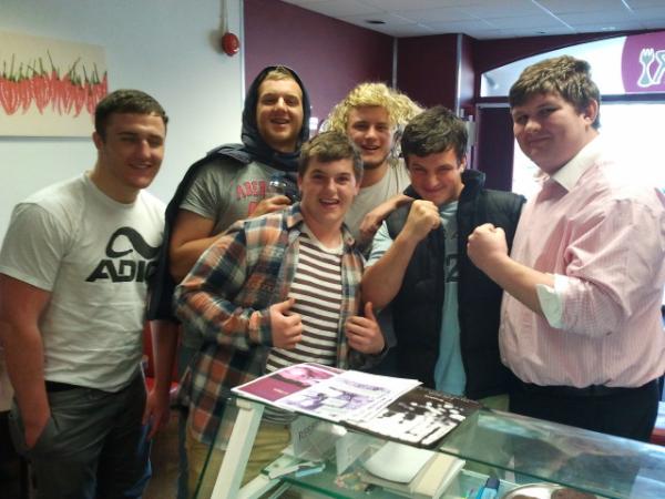 Some familiar faces in The Eatery earlier. <a href="/SWFRUFC/">SWFRUFC</a> <a href="/sammy_sharpting/">sammy</a> <a href="/lewegilbert/">Lewis</a> <a href="/neilgittos/">Neil Gittos</a> <a href="/stuboy10/">Stuboy</a>