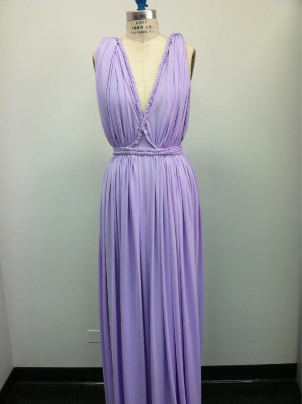 Gorgeous work! RT <a href="/confezionista/">Amanda Galfano</a>: Dress I just finished for  advanced draping. Fabric is from <a href="/FishmansFabrics/">Gregg Fishman</a>