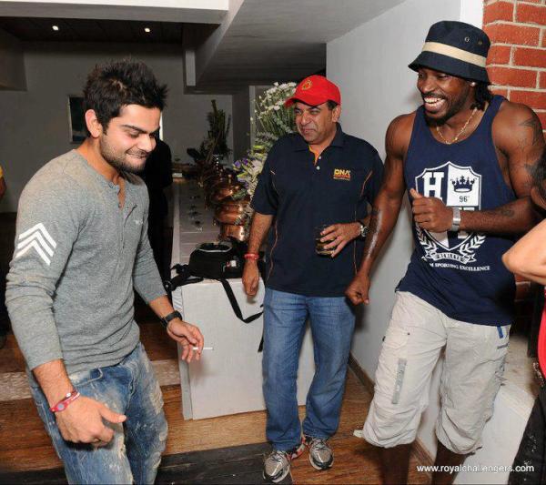 So ChrisGayle's FB page just put up a pic of Virat Kohli smoking a cig.  Wait till mainstream media gets a hold of this
