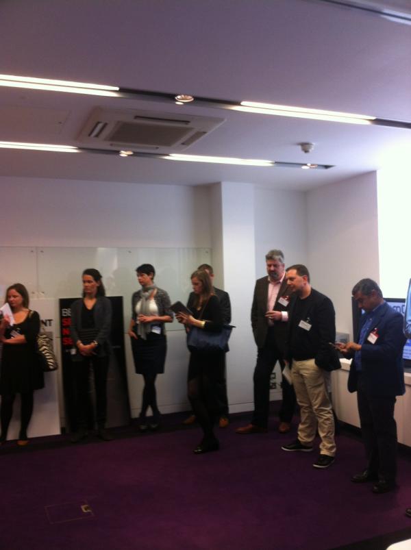 RT <a href="/nicoleyershon/">Nicole Yershon</a>: 1st tour of 20 people kicks off in 'shopper in store' rm with <a href="/comqi/">ComQi Inc.</a>  #retaillabday