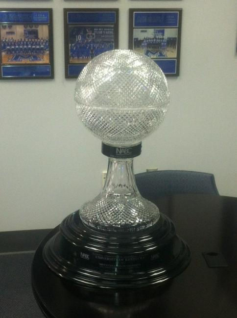 CoachCalArk's tweet photo. We received an NLI from @NerlensNoel3 and our NABC National Championship trophy today. http://t.co/tSK9GcQ5