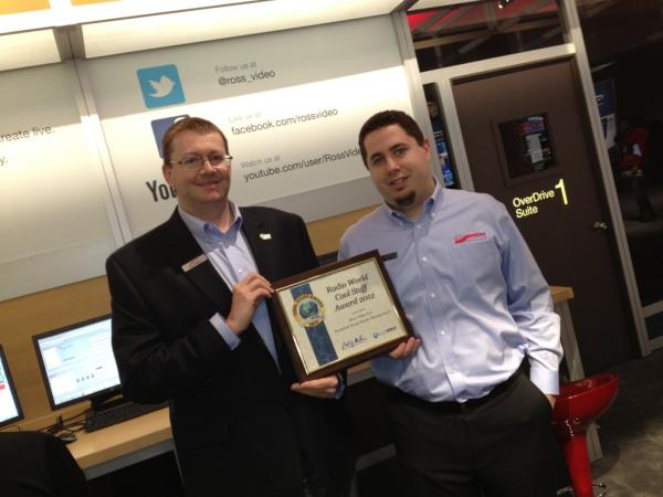 ross_video's tweet image. Whoot!! We just won the Radio World Cool Stuff Award for Inception. #RossVideo #NABShow #NAB2012 #rossnab12