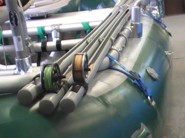 raft fly rod holder