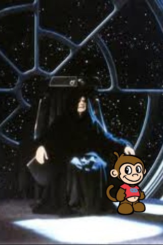 LordPalpatine's tweet photo. @SethGreen Soon I will have a new apprentice, one far younger and more furry. #StoopidMonkey http://t.co/umBEIStg