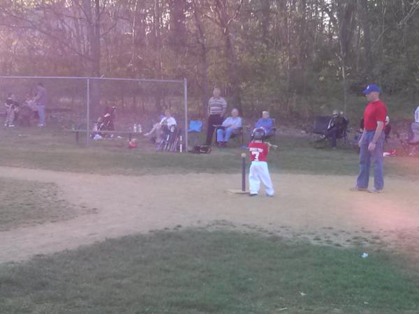 scottpelly's tweet photo. Gabe literally hit a home run! http://t.co/xD7JBE9N