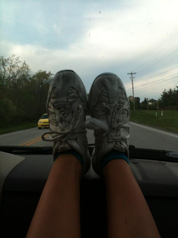 JSconce's tweet photo. My cheer shoes... They need to be retired but I love them too much❤ #lifeofacheerleader http://t.co/rYOQF7Q0