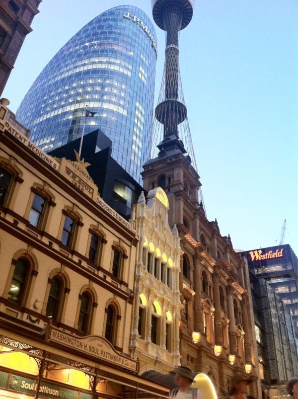 castlebox's tweet image. Sunset over Pitt St Mall... To beautiful music by #oisinandmalachy love it!