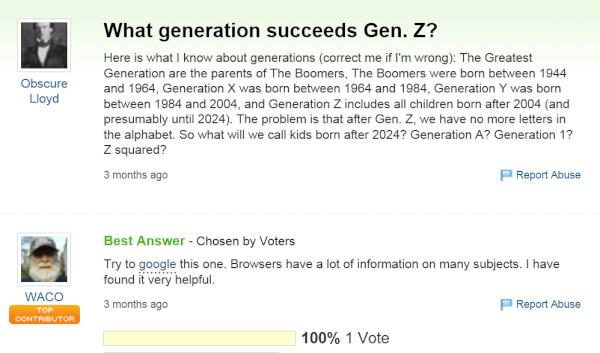 josvaught's tweet photo. Best answer ever!!! Notice link to Google, just in case you can't find it. http://t.co/Sm7e0Hfj