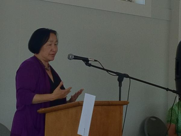 Mayor Quan <a href="/jeanquan/">Jean Quan</a> speaking at the Metwest luncheon today.
