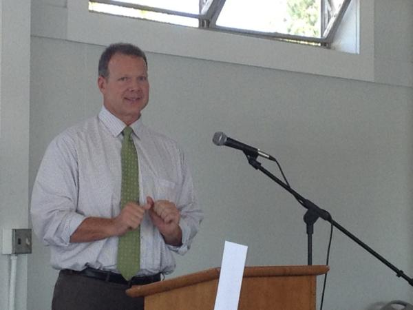 Superintendent Smith speaking at the Metwest luncheon. <a href="/OUSDNews/">ousdnews</a>