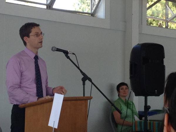 Principal Sean McClung speaking at Metwest luncheon. <a href="/malongsean/">SEAN MALONG</a>