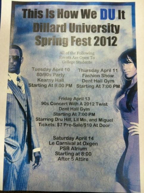 JeromeBaileyJr's tweet image. Dillard University!  #springfest2012