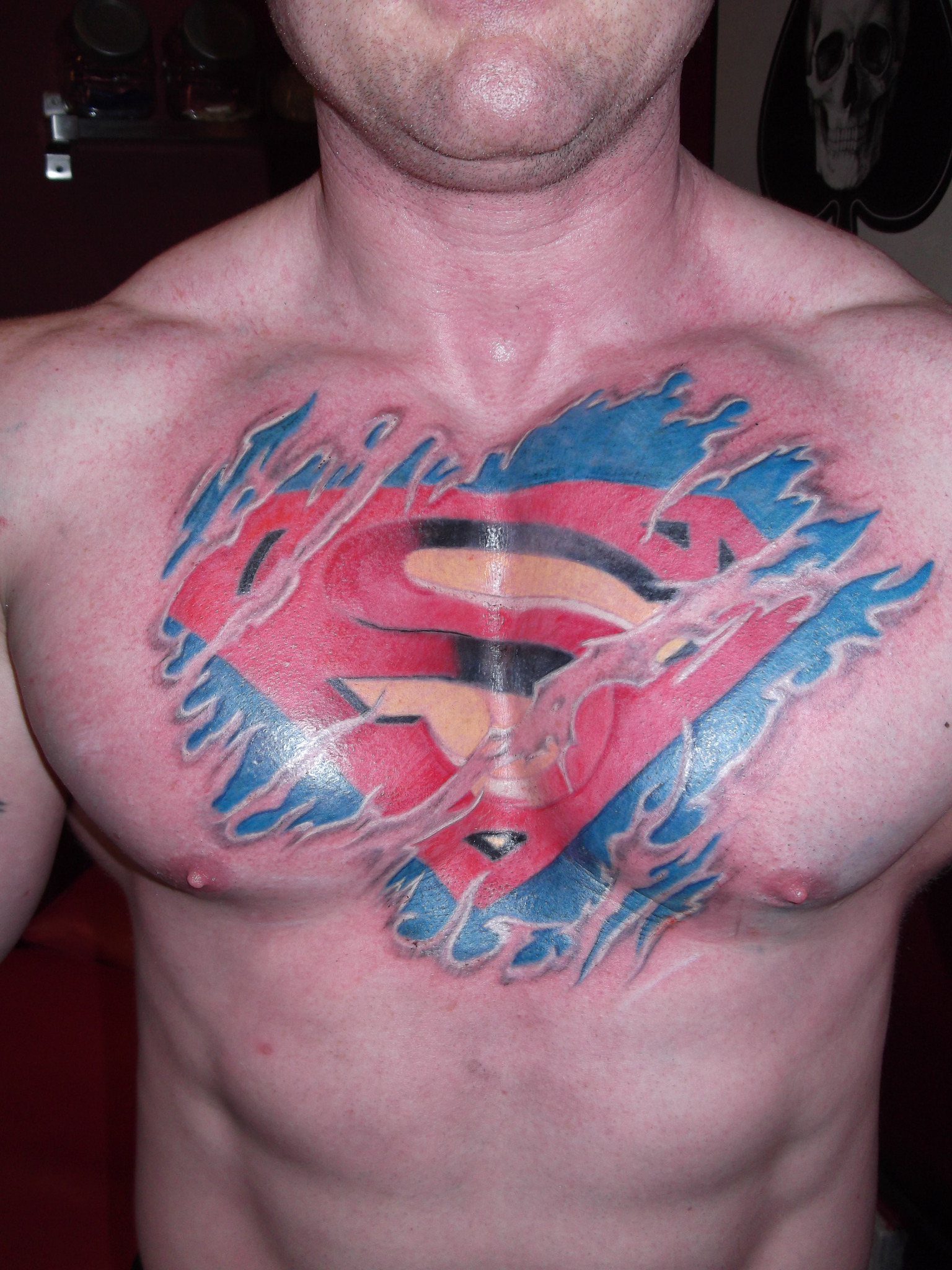 Superman Chest Tattoo Designs