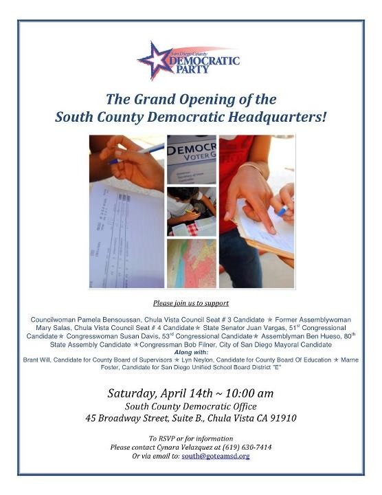 PamBensoussan's tweet photo. Join the South County Democratic party headquarters in a campaign kickoff this Saturday at 10am. https://t.co/Zky1MPAc http://t.co/n8oIj1MF