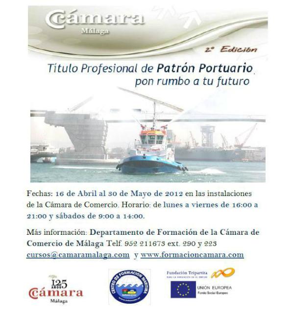 centroinfomatic's tweet photo. ULTIMAS PLAZAS CURSO PATRON PORTUARIO MALAGA http://t.co/X7T4c2YT