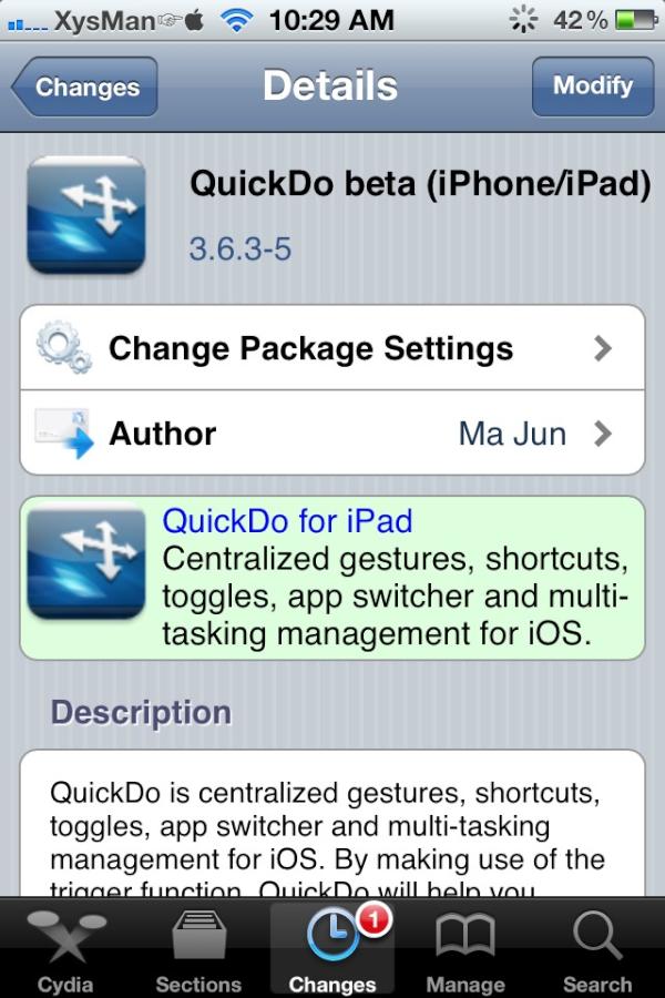 Bunluxy's tweet image. #QuickDo v3.6.3-5 beta has just released on Clezz repo source.Upgrade now for testing/report.Thank you guys /Cc @majun3
