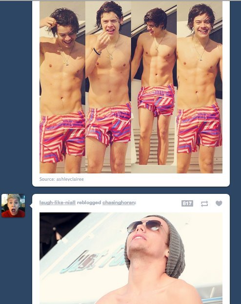 OneDirection4Re's tweet image. jaja Louis looking at Harrys perfection LOL LARRY