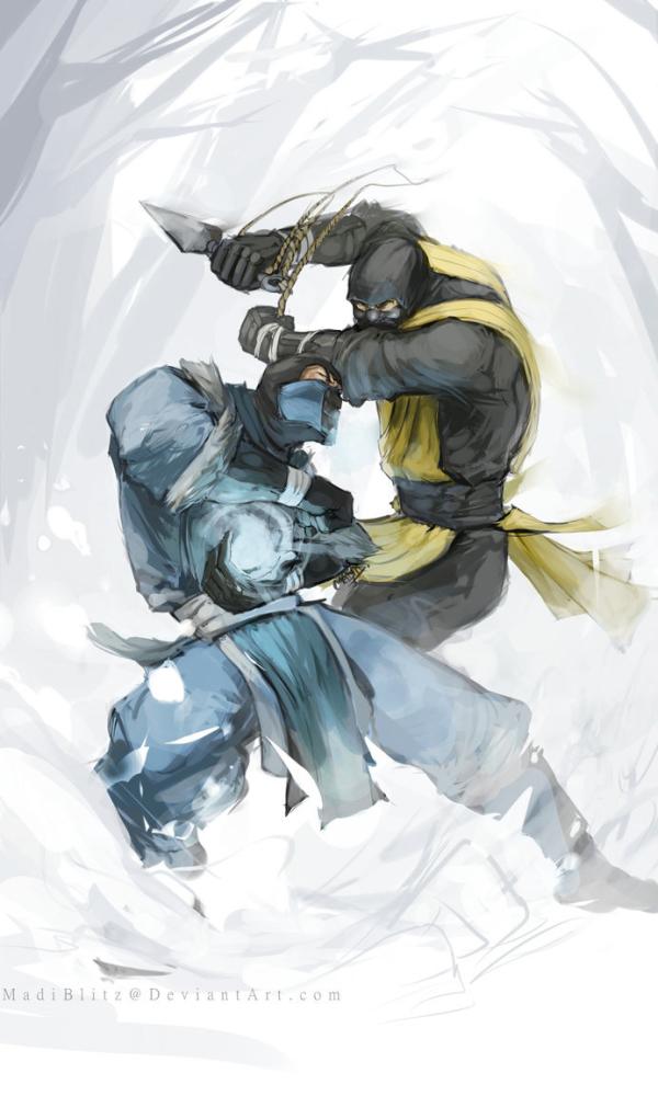 sub zero vs liu kang