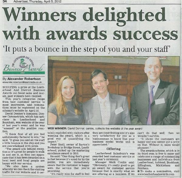 LBA2012's tweet image. Last week for nominations to #LBA2012 - @leatherheadnews finds out what winning means to previous winners...